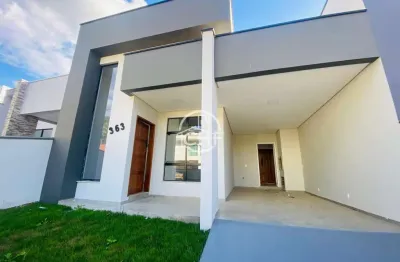 Casa nova  de uma suíte e dois dormitórios, imigrantes, guabiruba - sc