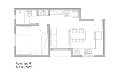Flat próximo á unifebe, santa terezinha, brusque - sc