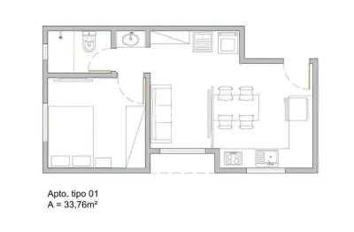 Apartamento com 1 quarto à venda na Rua José Vendelino Regis, 100, Santa Terezinha, Brusque