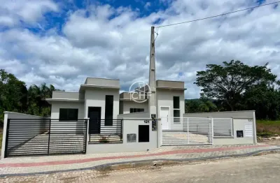 Casa nova  de uma suÍte e dois dormitÓrios, Pomerânia, Guabiruba - SC