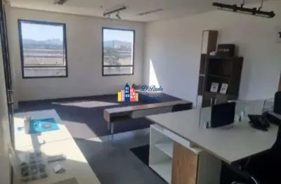 Sala comercial de alto padrão em alphaville industrial, barueri-sp: 1 sala, 2 banheiros, 1 vaga de garagem, 52m². venda ou locação!