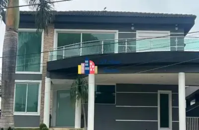 Casa com 5 dormitórios sendo 3 suítes, 380m², locação - r$ 13.000,00 + despesas - condomínio reserva santa maria, jardim do golf 1 - jandira/sp