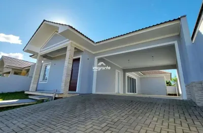 Casa nova de 3 dormitórios (1 suíte) na linha santa cruz
