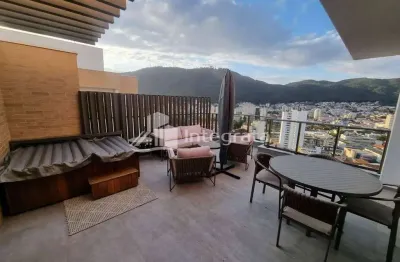 Cobertura com 2 dormitórios à venda, 150 m² - dos funcionários - poços de caldas/mg