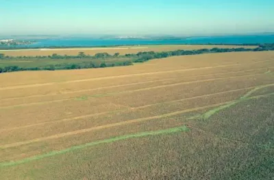 Fazenda na beira da represa, com 300 alqueires, plantando soja e milho, com aptidão para smart city, em sertaneja - pr