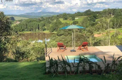 Chácara de alto padrão com vista para lago entre jarinu e itatiba