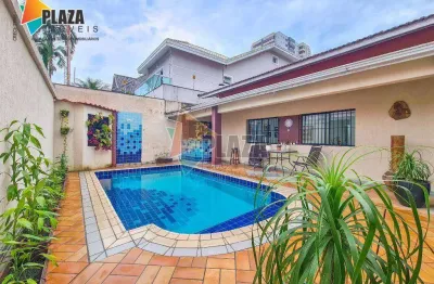 Casa com 4 dormitórios para alugar, 185 m² por r$ 9.000,00/mês - canto do forte - praia grande/sp