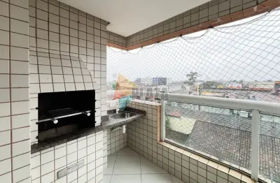 Apartamento com varanda gourmet na aviação, em praia grande.