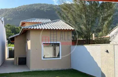 Casa de alto padrao com 2 dormitorios e edicula no barroco, marica
