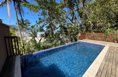 Casa em condomínio fechado com 4 quartos para alugar na avenida patriarca antônio josé marques, camburi, são sebastião por r$ 20.000
