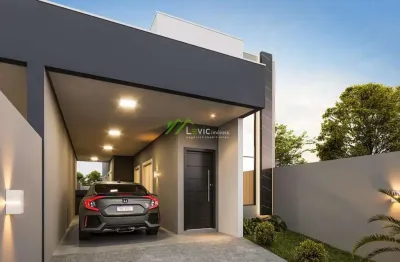 Casa para venda em ponta grossa, cará-cará, 3 dormitórios, 1 suíte, 1 banheiro, 2 vagas