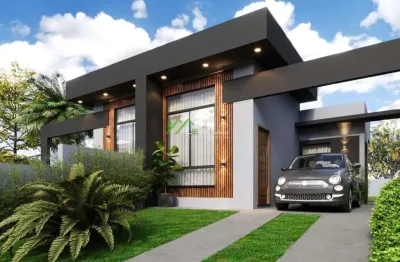 Casa para venda em ponta grossa, parque dos pinheiros, 3 dormitórios, 1 suíte, 1 banheiro, 1 vaga