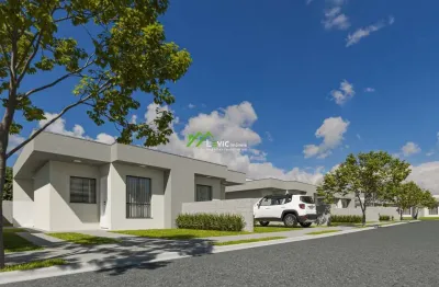 Casa em condomínio para venda em ponta grossa, cará-cará, 3 dormitórios, 1 banheiro, 2 vagas