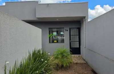 Casa para venda em ponta grossa, santa clara, 2 dormitórios, 1 banheiro, 1 vaga