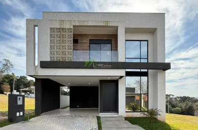 Sobrado em condomínio para venda em ponta grossa, contorno, 3 dormitórios, 3 suítes, 3 banheiros, 2 vagas