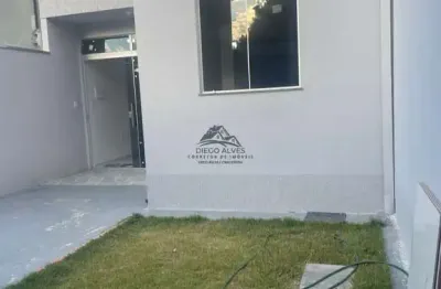 Casa nova 3 quartos com suíte e área privativa ponte alta, betim