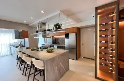 Apartamento com 86 metros², 3 quartos e varanda gourmet em santos - sp
