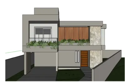 Residência com 4 quartos e 3 suites à venda em condominio fechado! 
