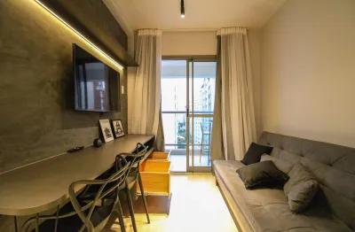 Exclusivo: studio mobiliado 28m² 1 vaga a 550m da av. paulista