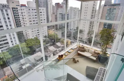 Cobertura duplex 400m² 2 suítes com banheira vitoriana no itaim bibi