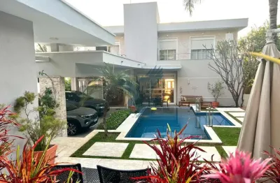 Casa em condomínio fechado com 5 quartos à venda na avenida araçá, 280, loteamento alphaville campinas, campinas, 520 m2 por r$ 6.399.000