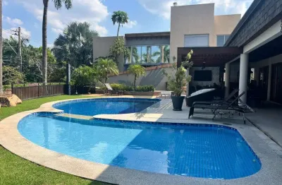 Casa em condomínio fechado com 4 quartos para alugar na avenida araçá, 280, loteamento alphaville campinas, campinas, 564 m2 por r$ 26.000