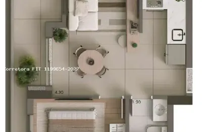 Apartamento para venda em osasco, vila osasco, 1 dormitório, 1 banheiro, 1 vaga