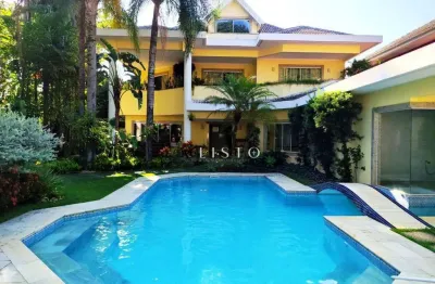 Casa com piscina, sauna, 4 vagas e 6 quartos à venda, 809 m² por r$ 5.500.000 - barra da tijuca - condominio porto dos cabritos - rio de janeiro/rj