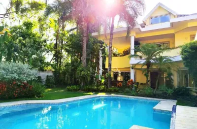 Casa com piscina, sauna, 4 vagas e 6 quartos à venda, 809 m² por r$ 5.500.000 - barra da tijuca - condominio porto dos cabritos - rio de janeiro/rj