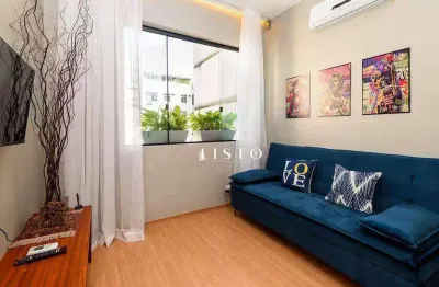 Apartamento reformado 49m² | ponto estratégico ipanema-copacabana | ótimo para investimento/airbnb - r$ 850.000 - copacabana - rio de janeiro/rj
