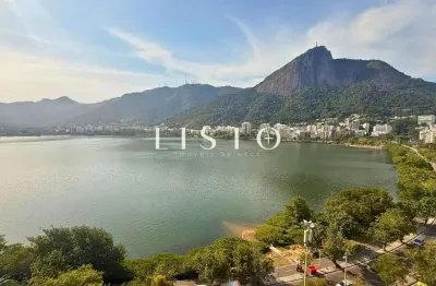 Apartamento Reformado Vista para Lagoa e Cristo com 5 dormitórios à venda, 262 m² por R$ 5.600.000 - Lagoa - Rio de Janeiro/RJ