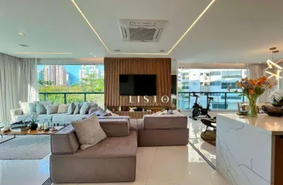 Apartamento reformado com 4 dormitórios à venda, 147 m² por r$ 3.800.000 - barra da tijuca - rio de janeiro/rj