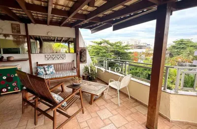 Cobertura linear com 3 dormitórios à venda, 303 m² por r$ 2.850.000 - barra da tijuca - rio de janeiro/rj