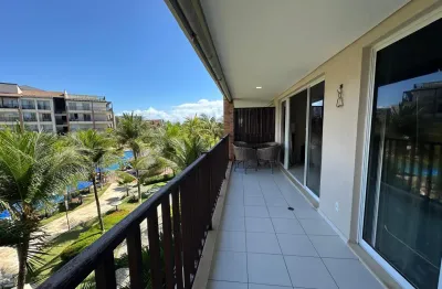 Apartamento pé na areia à venda no living porto das dunas – frente mar, 3 quartos, 107m²