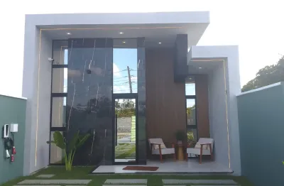 Casa à venda no condomínio gênesis – 3 quartos, 2 suítes – centro de eusébio/ce.