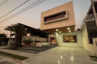 Casa estilo sobrado, alto padrão, localizada no condomínio porto rico resort residence - porto rico/pr