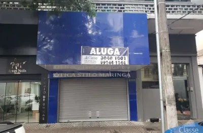 Sala comercial com 3 salas para alugar na rua santos dumont, 3054, zona 01, maringá, 136 m2 por r$ 3.900