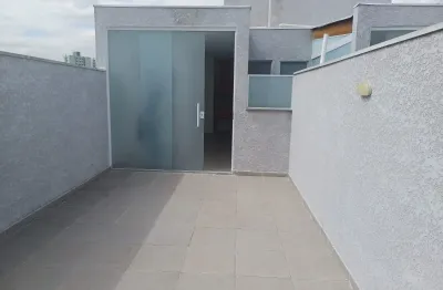 Cobertura com 2 quartos para alugar na Rua Eubéia, Jardim Santo Antônio, Santo André