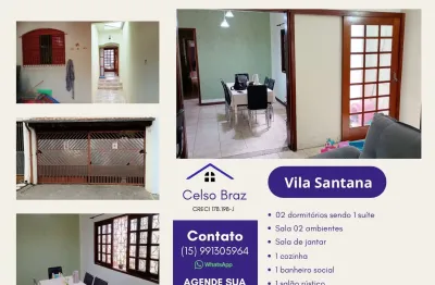 Casa com 2 quartos à venda na Vila Santana, Sorocaba 