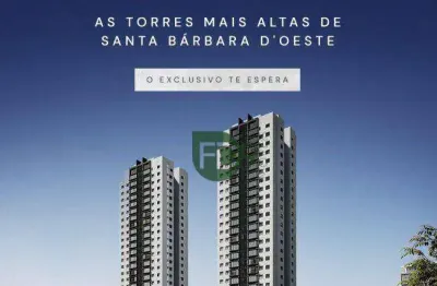 Apartamento com 3 dormitórios à venda, 77 m² por r$ 704.106,44 - centro - santa bárbara d'oeste/sp