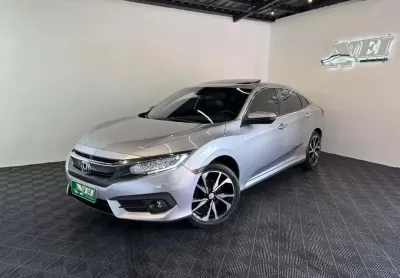 Honda civic sedan touring 1.5 turbo 16v aut.4p  - prata - 2018/2019