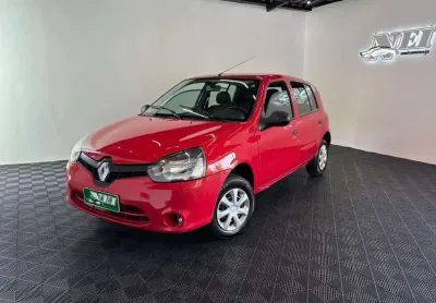 Renault clio rn/alizé/expr./1.0 hi-power 16v 5p  - vermelha - 2013/2014