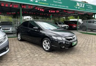 Honda civic sedan lxs 1.8/1.8 flex 16v mec. 4p  - preta - 2008/2008