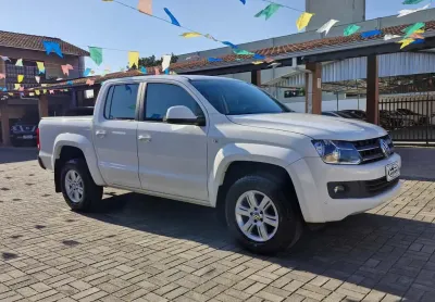 Volkswagen amarok trendline cd 2.0 tdi 4x4 dies aut  - branca - 2015/2016