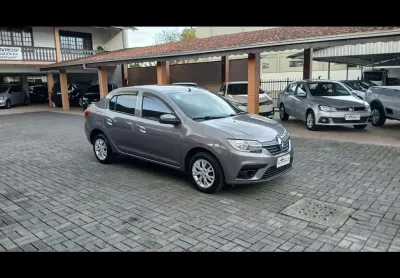 Renault logan zen flex 1.0 12v 4p mec.  - cinza - 2021/2022
