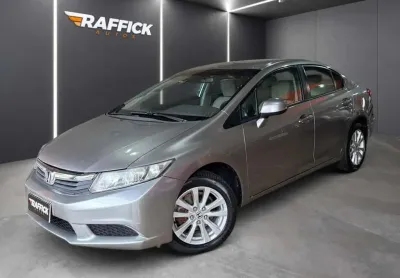 Honda civic sedan lxs 1.8/1.8 flex 16v aut. 4p  - cinza - 2012/2013