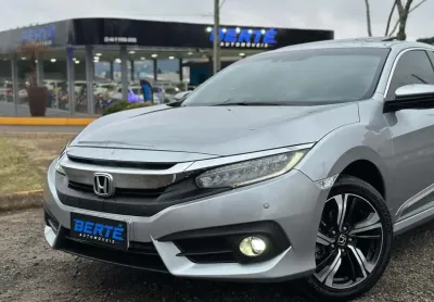 Honda civic sedan touring 1.5 turbo aut - prata - 2018/2018