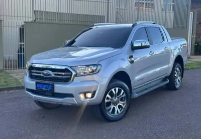 Ford ranger  limited 3.2 4x4 cd diesel aut. - prata - 2020/2021