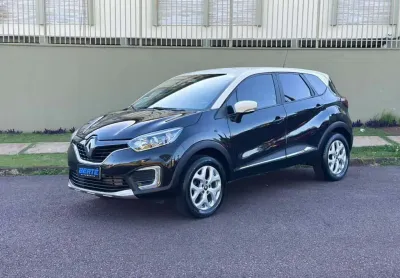 Renault captur  zen 1.6 flex aut. - preta - 2018/2019