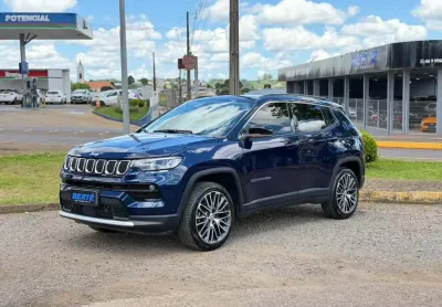 Jeep compass  limited t270 1.3 tb 4x2 flex aut - azul - 2022/2023
